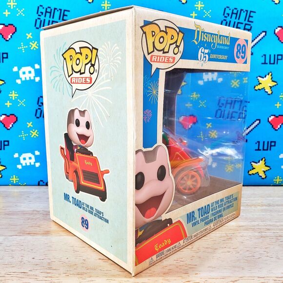 Funko PoP Rides Mr Toad at the Wild Ride Attraction #89 Disney 65th Anniversary - Picture 2 of 10